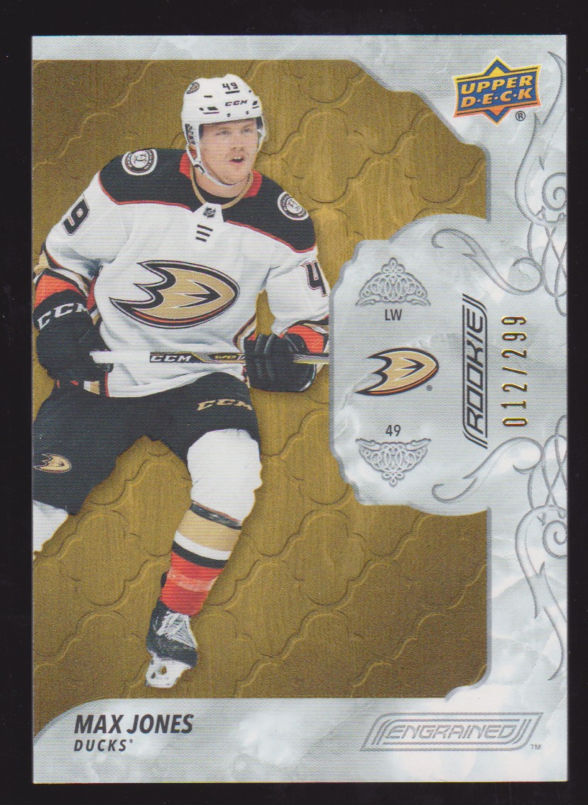 2019-20 Upper Deck Engrained #65 Max Jones RC 12/299 (image for) 2019-20 Upper Deck Engrained #65 Max Jones RC 12/299